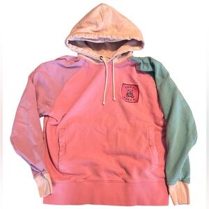 Teddy Fresh color block hoodie size small